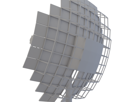 Solar Stirling Engine 3D Model