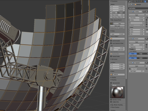 Solar Stirling Engine 3D Model
