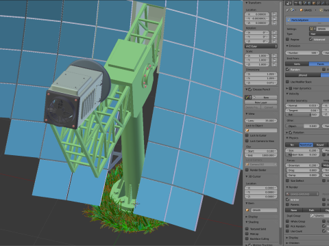 Solar Stirling Engine 3D Model