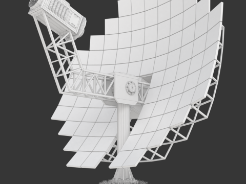 Solar Stirling Engine 3D Model