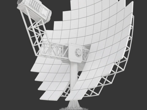 Solar Stirling Engine 3D Model