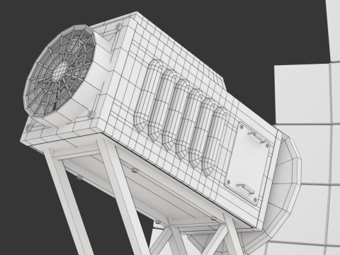 Solar Stirling Engine 3D Model