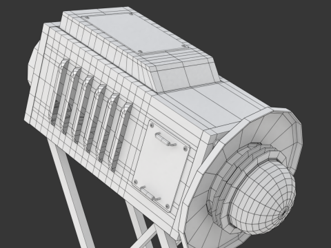Solar Stirling Engine 3D Model