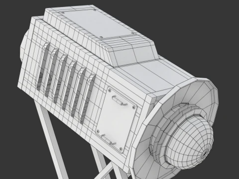 Solar Stirling Engine 3D Model