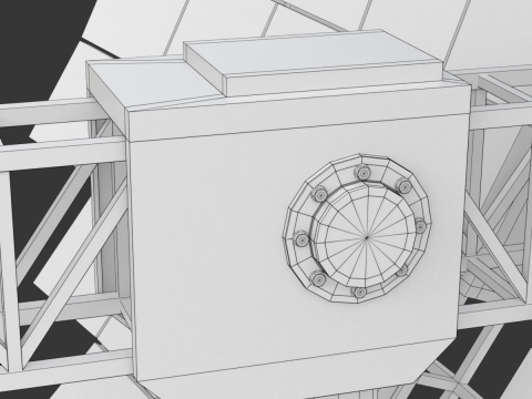 Solar Stirling Engine 3D Model