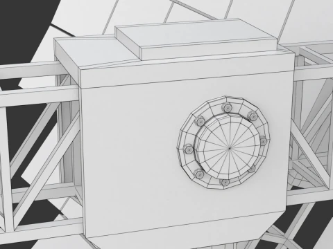 Solar Stirling Engine 3D Model