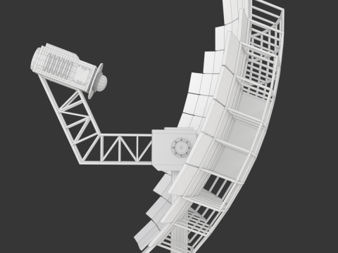 Solar Stirling Engine 3D Model