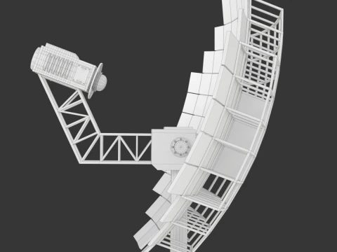Solar Stirling Engine 3D Model