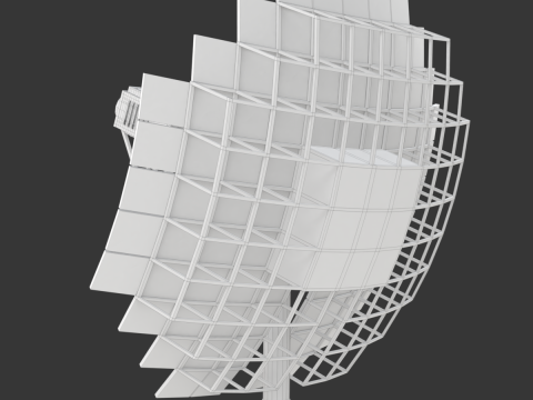 Solar Stirling Engine 3D Model