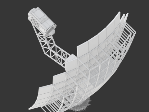 Solar Stirling Engine 3D Model