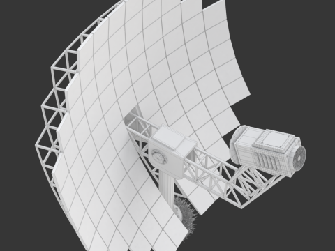 Solar Stirling Engine 3D Model