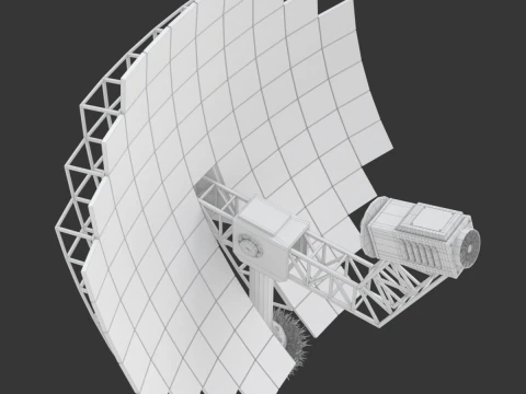 Solar Stirling Engine 3D Model
