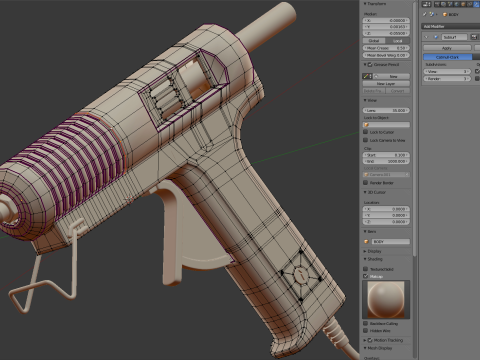 Glue Gluing PLastic Hot Device 3D Model