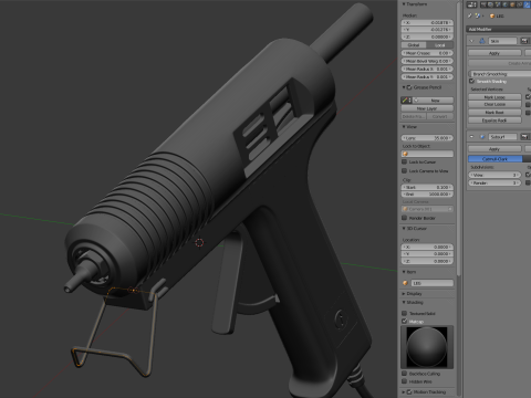 Glue Gluing PLastic Hot Device 3D Model