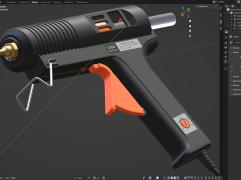 Glue Gluing PLastic Hot Device 3D Model