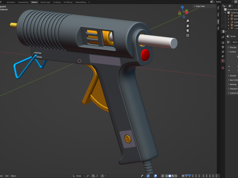 Glue Gluing PLastic Hot Device 3D Model