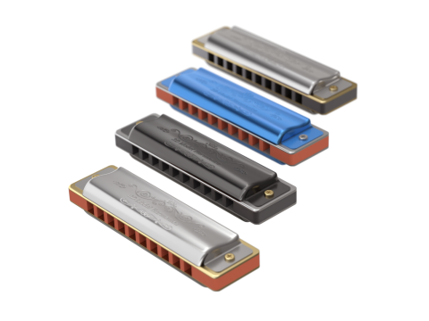 Harmonica with Box 3D Model