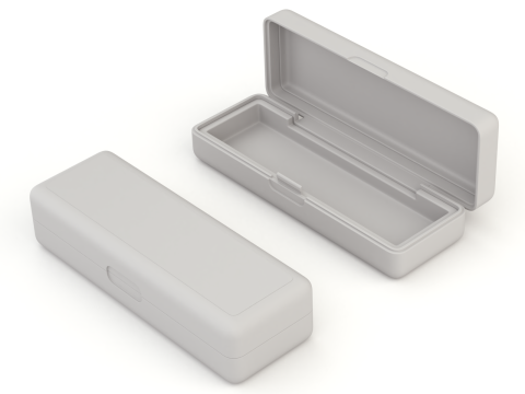 Harmonica with Box 3D Model