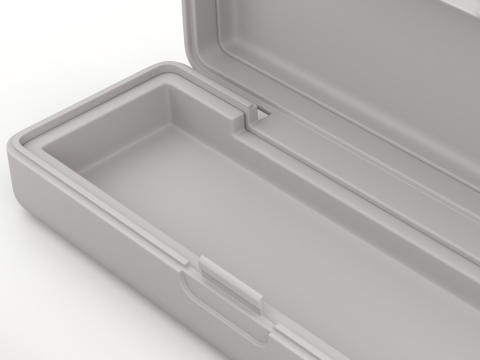 Harmonica with Box 3D Model