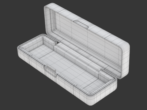 Harmonica with Box 3D Model