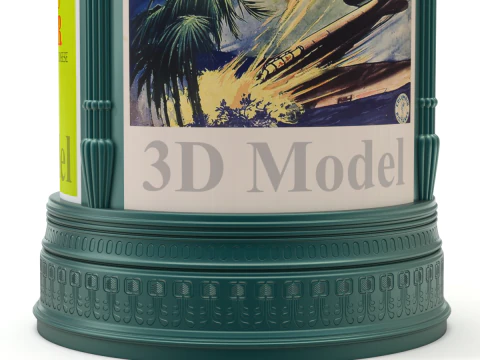 Advertising Column 3D Model