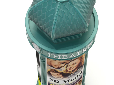Advertising Column 3D Model