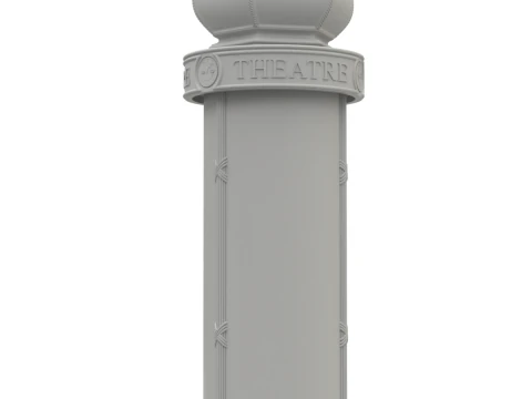 Advertising Column 3D Model