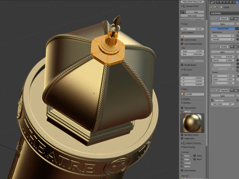 Advertising Column 3D Model