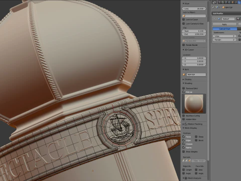 Advertising Column 3D Model