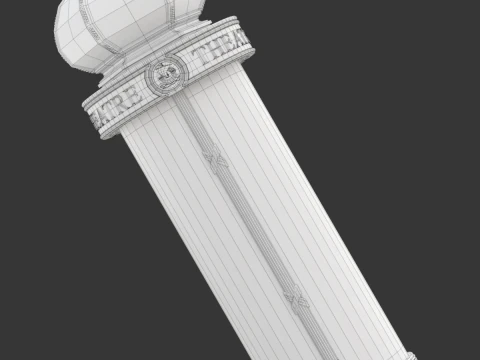 Advertising Column 3D Model