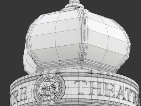 Advertising Column 3D Model