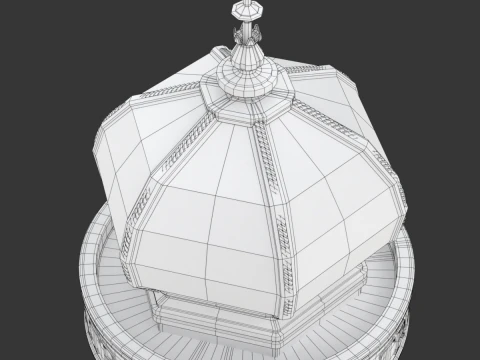 Advertising Column 3D Model