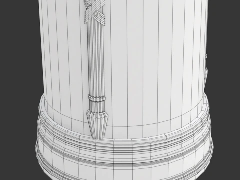 Advertising Column 3D Model