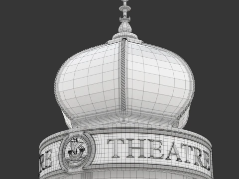 Advertising Column 3D Model