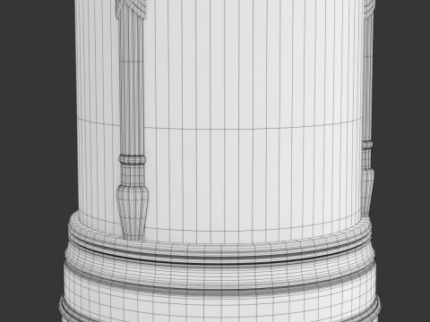 Advertising Column 3D Model