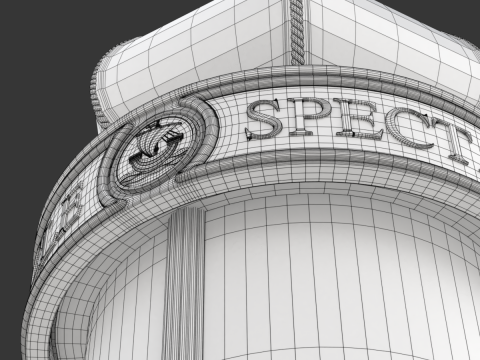Advertising Column 3D Model