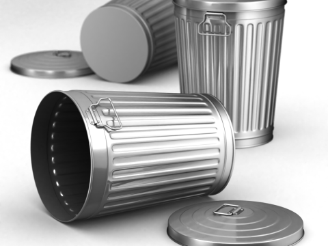 Garbage Can 3D-Modell