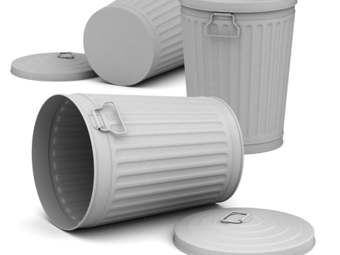 Garbage Can 3D-Modell