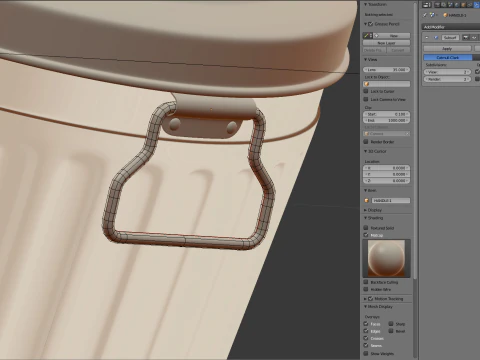 Tong sampah Model 3D