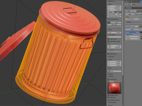 Garbage Can 3D-Modell