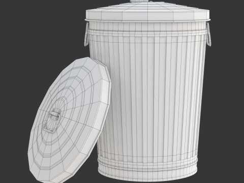 Garbage Can 3D-Modell