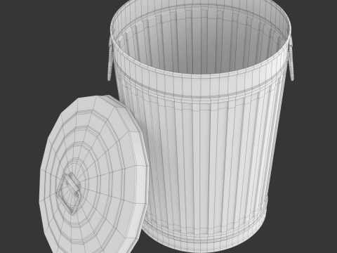 Garbage Can 3D-Modell