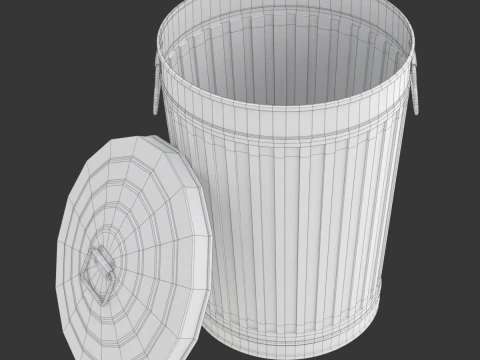 Tong sampah Model 3D