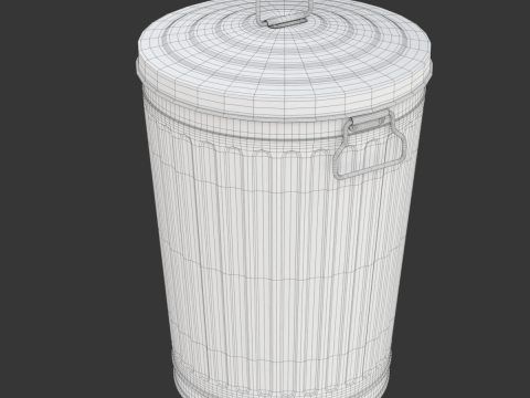 Garbage Can 3D-Modell