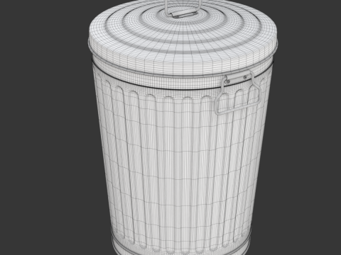 Garbage Can 3D-Modell