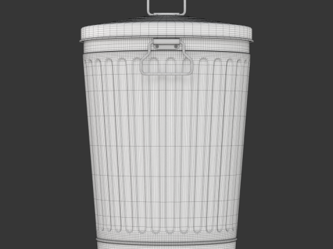 Garbage Can 3D-Modell