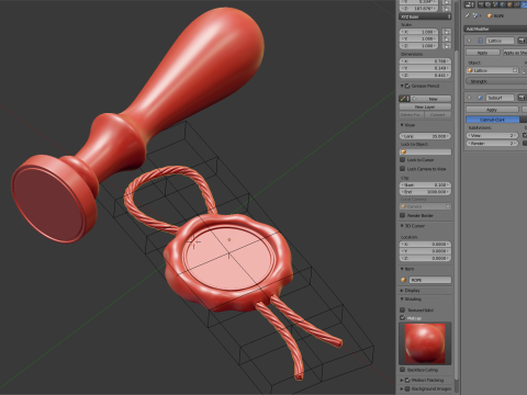 Seal Stamp 3D Model