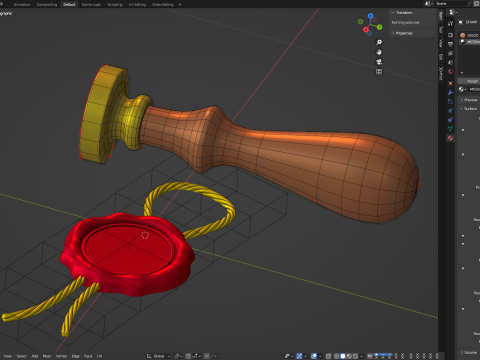 Seal Stamp 3D Model