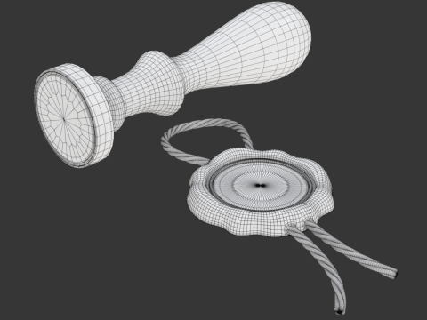 Seal Stamp 3D Model