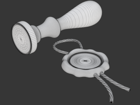 Seal Stamp 3D Model